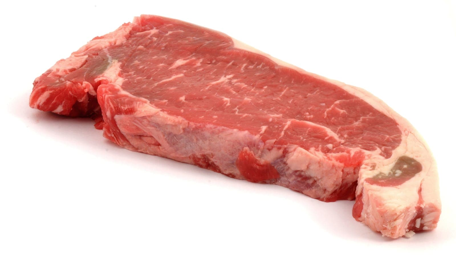 NY strip steaks cut boneless from the short loin